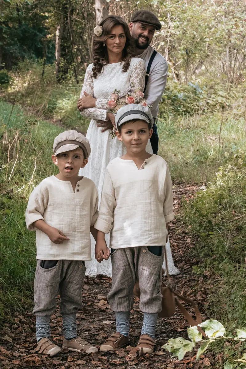 Kinder im Vintage-Look