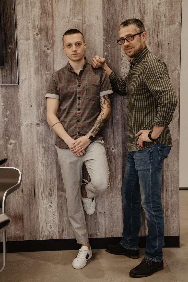 Zwei Geschäftspartner – Business-Fotografie Studio Obholz